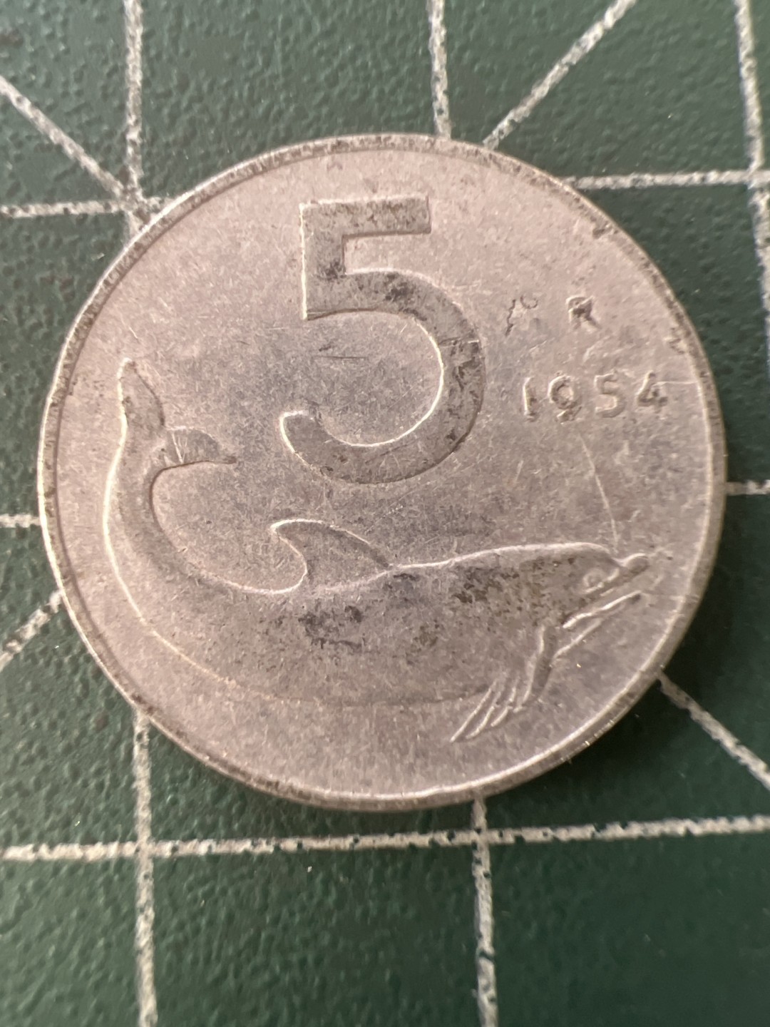 泡泡堂第九十九期  世界硬币专场（无押金，无佣金，捡漏，全场20包邮，偏远地区除外） 意大利1954年5里拉