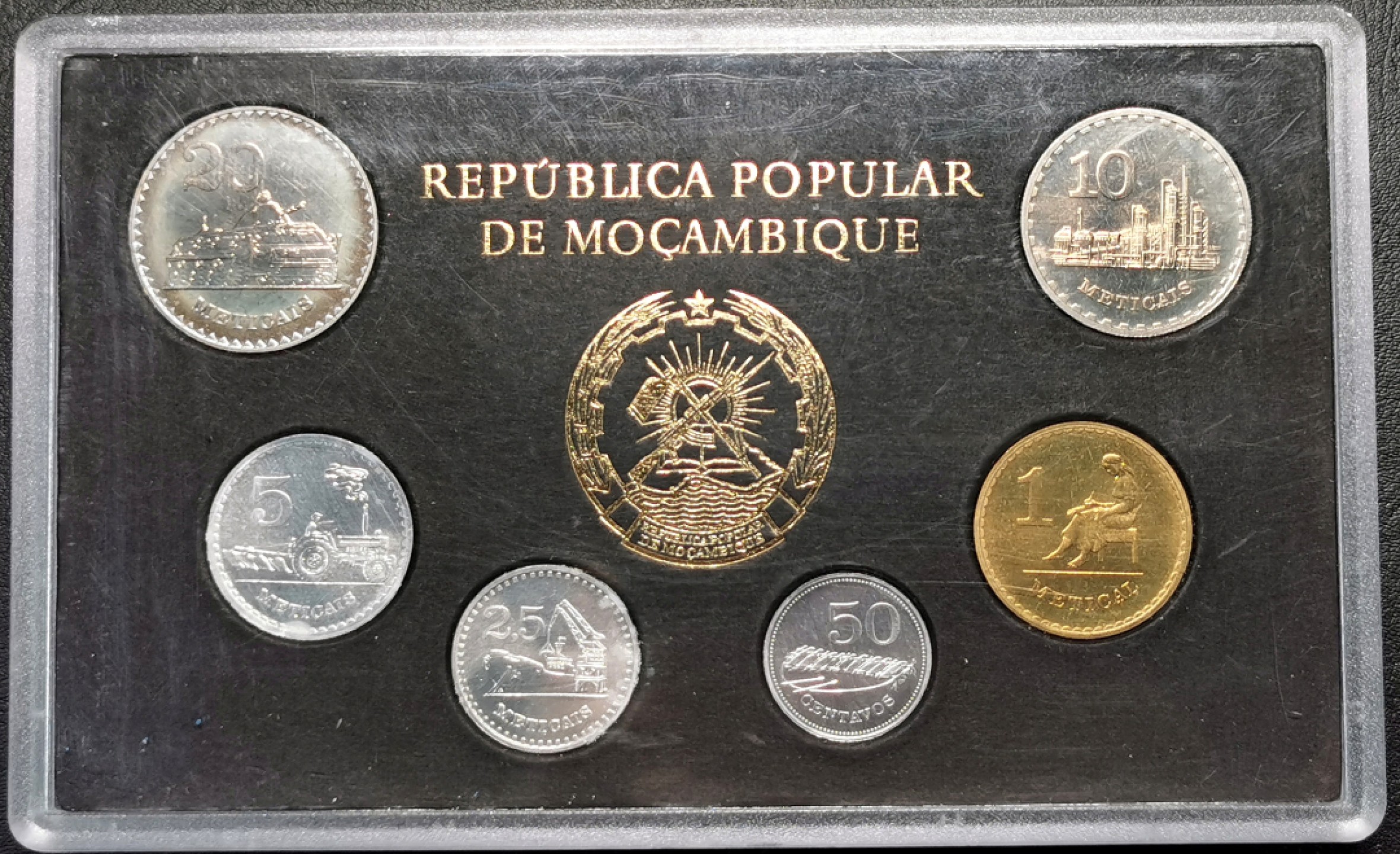 凡希社世界钱币微拍第二百十三期 1980莫桑比克MINT SET原装好品