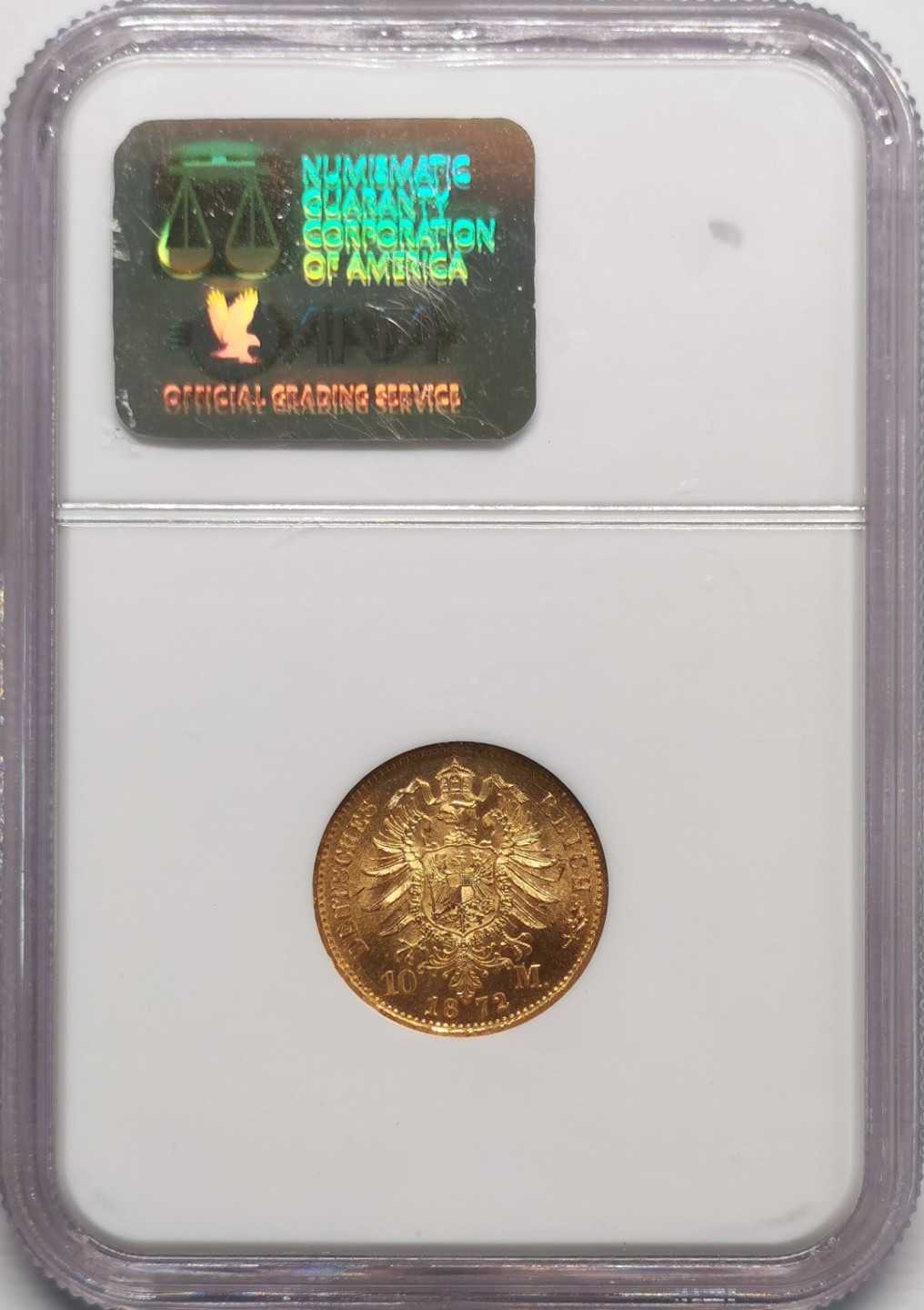 凡希社世界钱币微拍第二百十三期 荐！1872A德国威廉一世10马克金币NGC-MS67超高分！