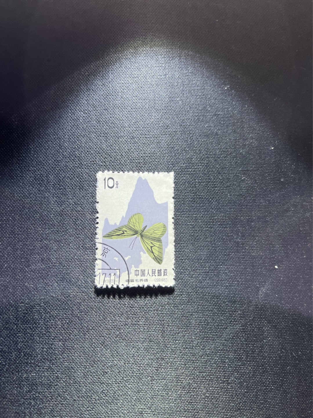 洪涛臻品 精选邮票限时拍卖第三十七期 特56蝴蝶盖销  20-15一枚，版撕全品嘎嘎绝，钢戳，面艳胶白，六珍之一，非常受欢迎的品种，新票价格高，盖销全品不要错过
