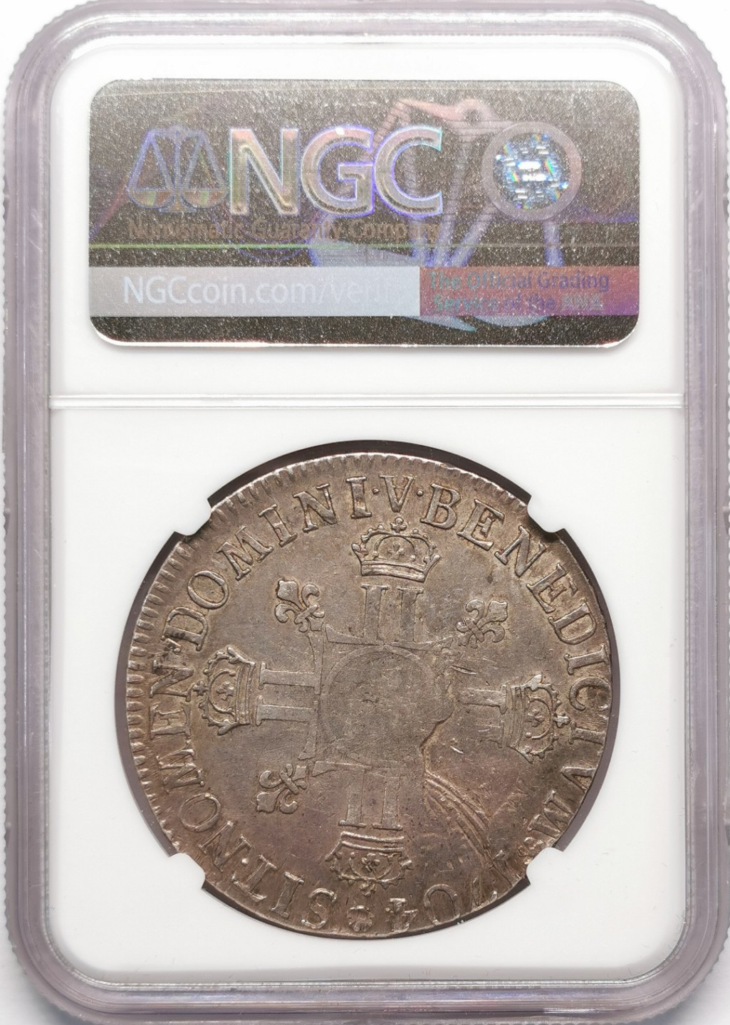 凡希社世界钱币微拍第二百十三期 荐！1704法国太阳王路易十四埃居大银NGC-AU53