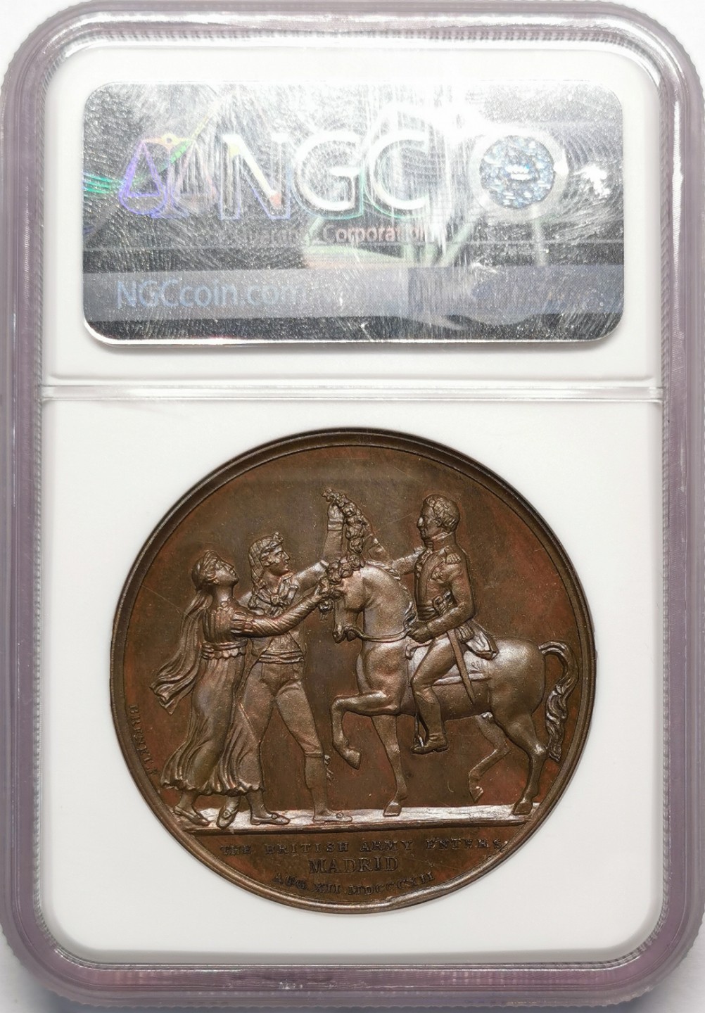 凡希社世界钱币微拍第二百十三期 1812萨拉曼卡会战纪念铜章NGC-MS65高分！