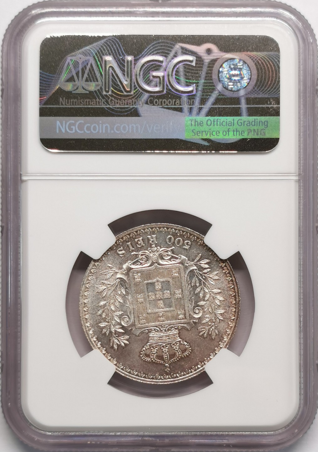 凡希社世界钱币微拍第二百十三期 1899葡萄牙卡洛斯一世500R银币NGC-MS63