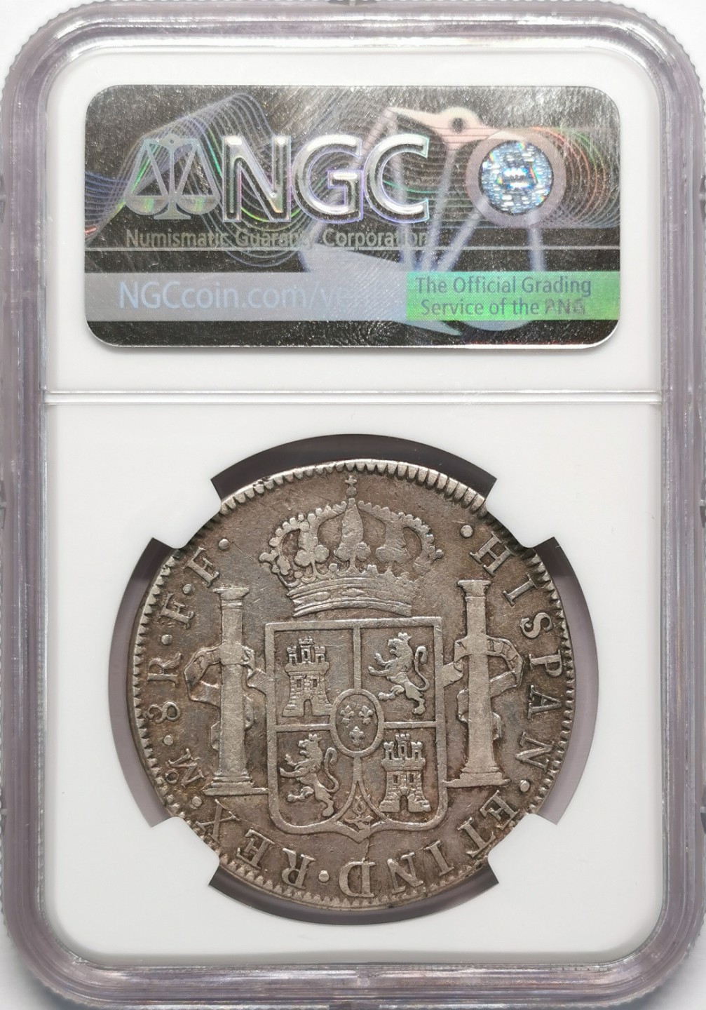 凡希社世界钱币微拍第二百十三期 1778MO墨西哥卡三双柱NGC-XF40