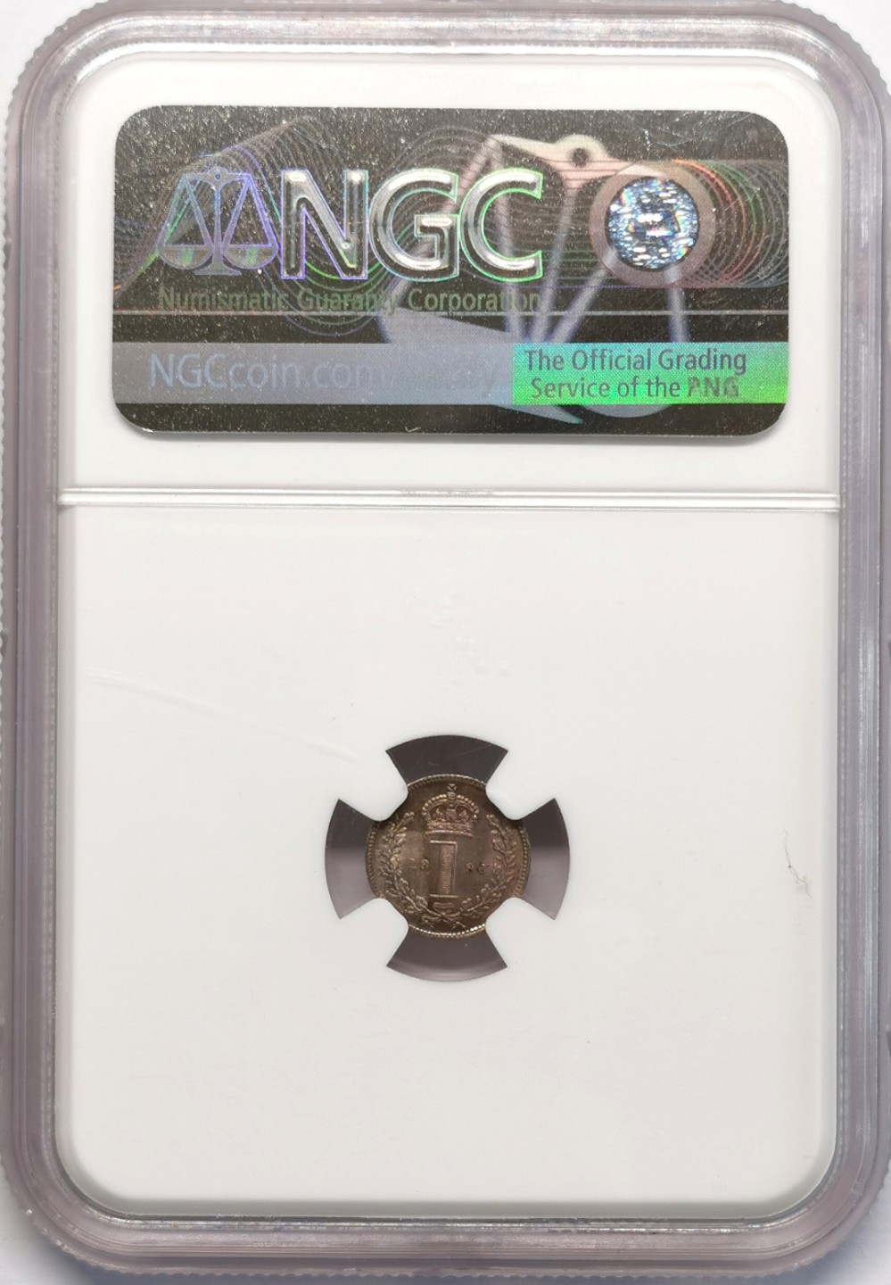 凡希社世界钱币微拍第二百十三期 1896英国老维批纱银便士NGC-MS65