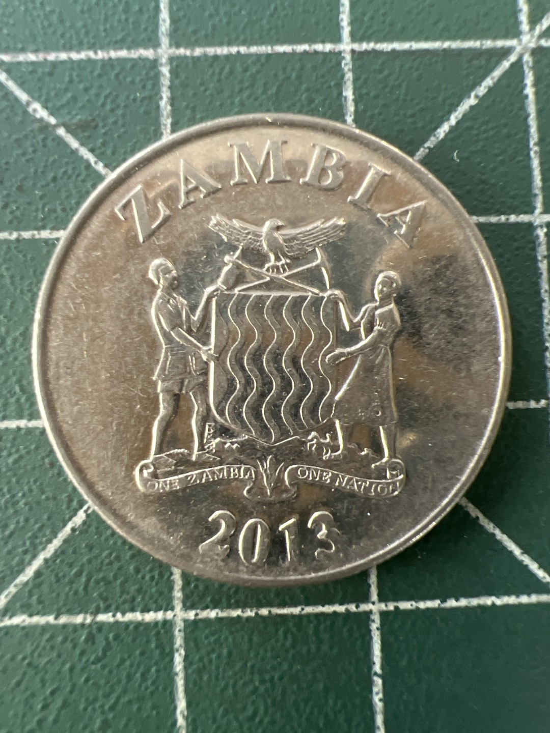 泡泡堂第九十九期  世界硬币专场（无押金，无佣金，捡漏，全场20包邮，偏远地区除外） 赞比亚一元