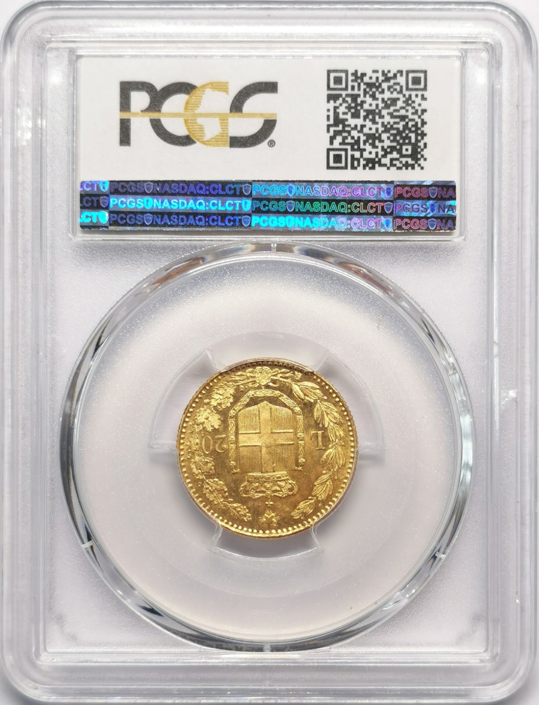 凡希社世界钱币微拍第二百十三期 1882R意大利翁贝托20里拉金币PCGS-MS63