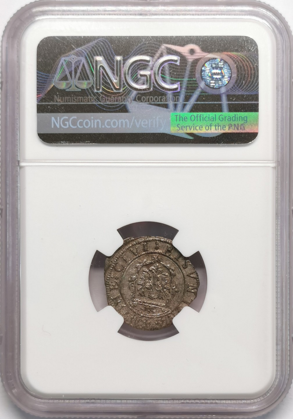 凡希社世界钱币微拍第二百十三期 1622法国QUINT银辅币NGC-MS61罕见品相！