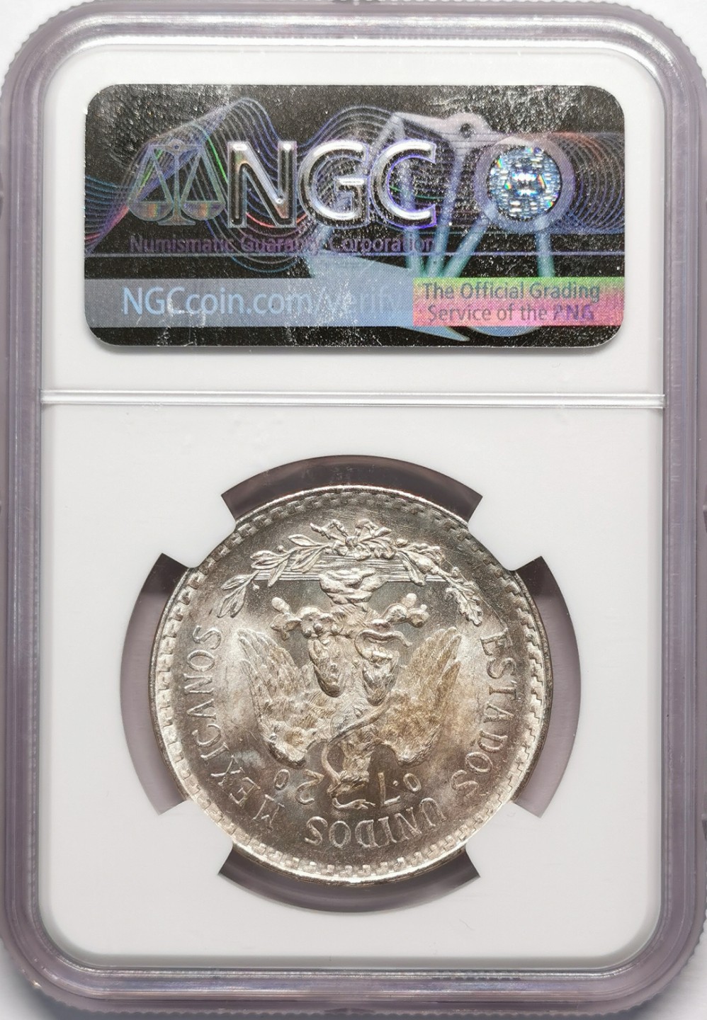 凡希社世界钱币微拍第二百十三期 1943墨西哥比索银币NGC-MS66