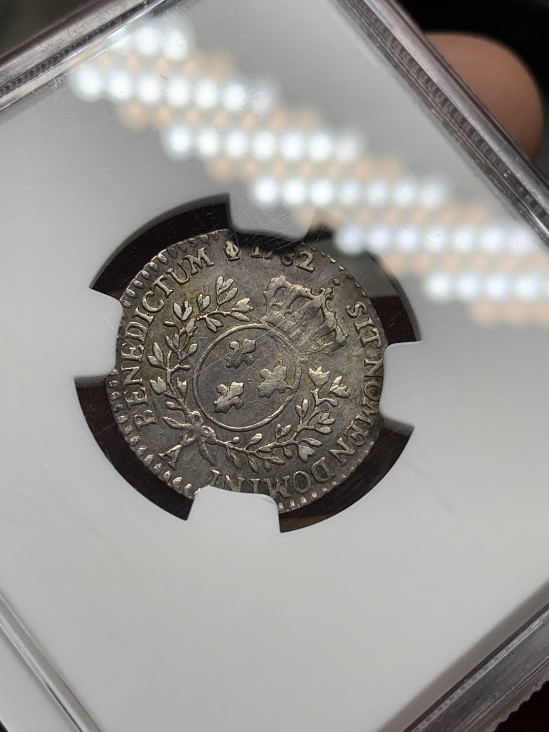 《竞宝斋》第98场-本周日，周一2场连拍（全场不限金额包邮） NGC AU评级 法国 1782 路易十六 12s即1/10埃居 银币 打制极好