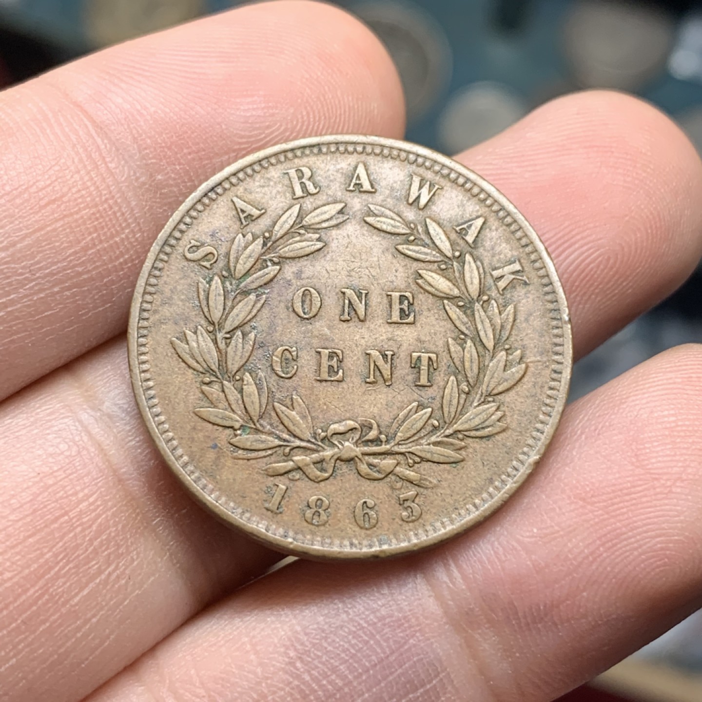 《竞宝斋》第98场-本周日，周一2场连拍（全场不限金额包邮） 沙捞越1863年版三枚 1/4分1/2分1分，稀少2枚均NGC评级