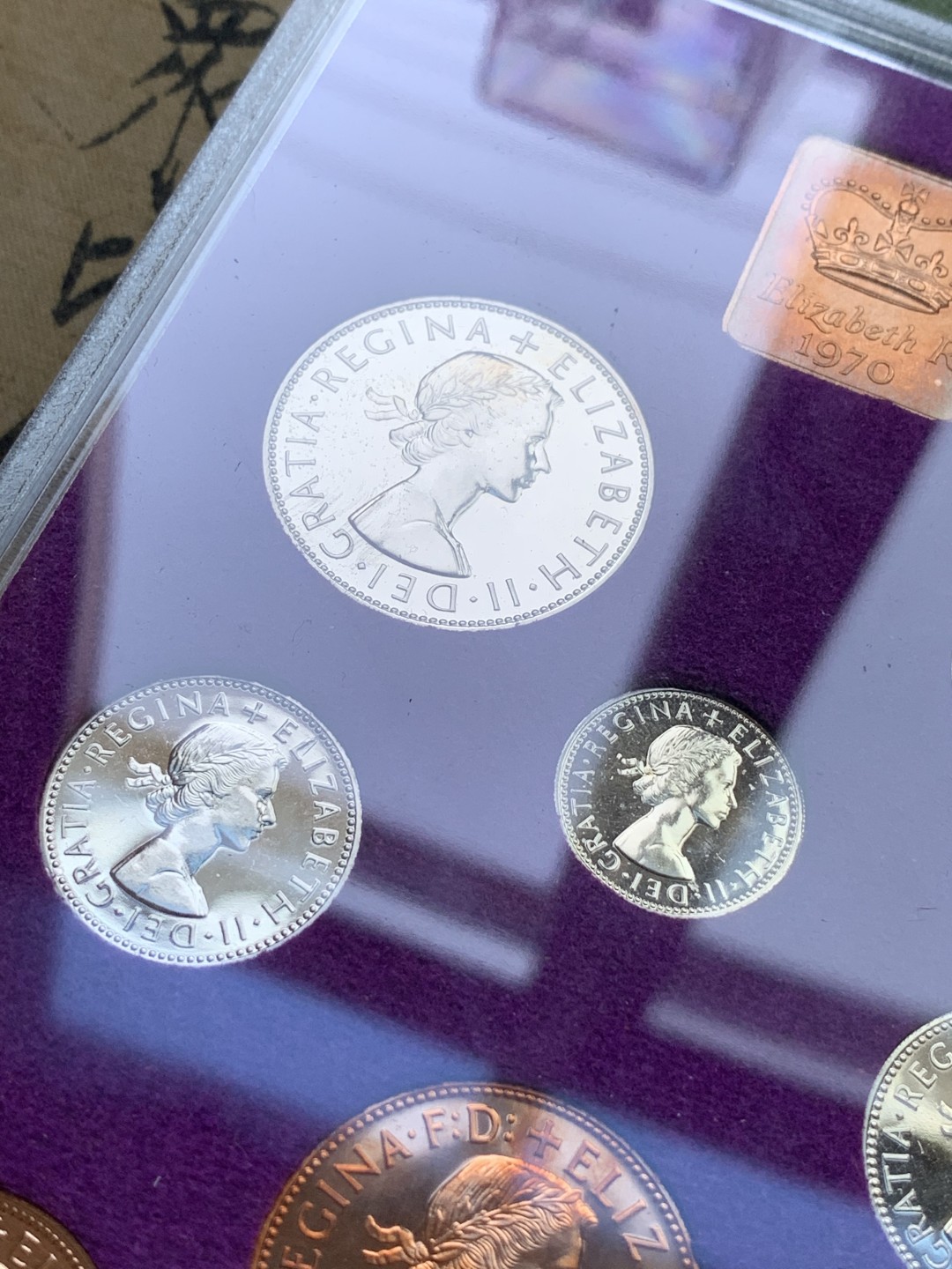 《竞宝斋》第98场-本周日，周一2场连拍（全场不限金额包邮） 1970年英国精制套币 英国最后一套12进制精制套币 原盒原证书 未来估计暴涨的品种