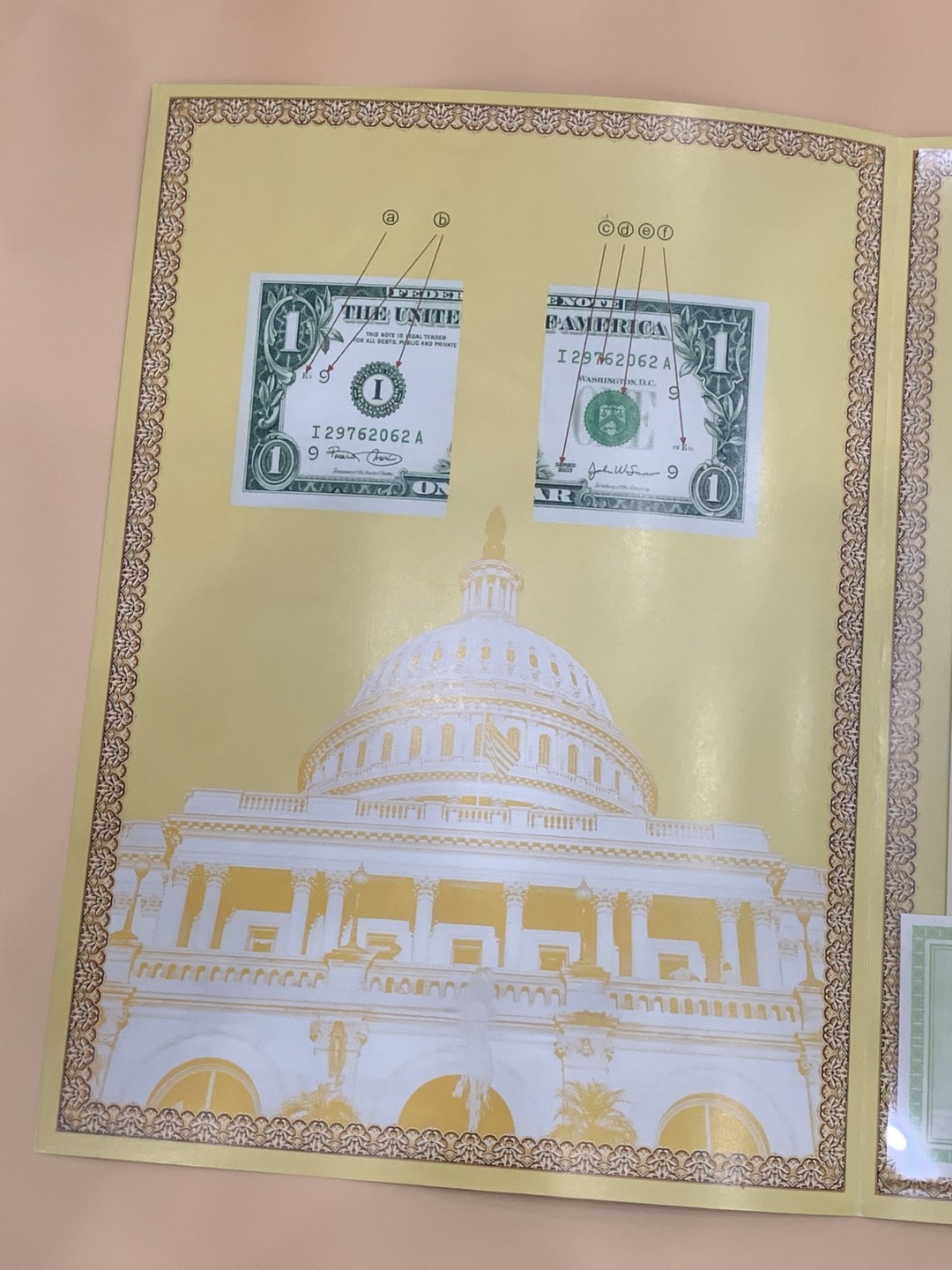 《竞宝斋》第98场-本周日，周一2场连拍（全场不限金额包邮） 2册一起  1美元两连体，2美元四连体，999豹子开头。印钞厂限量发行，带证书册子