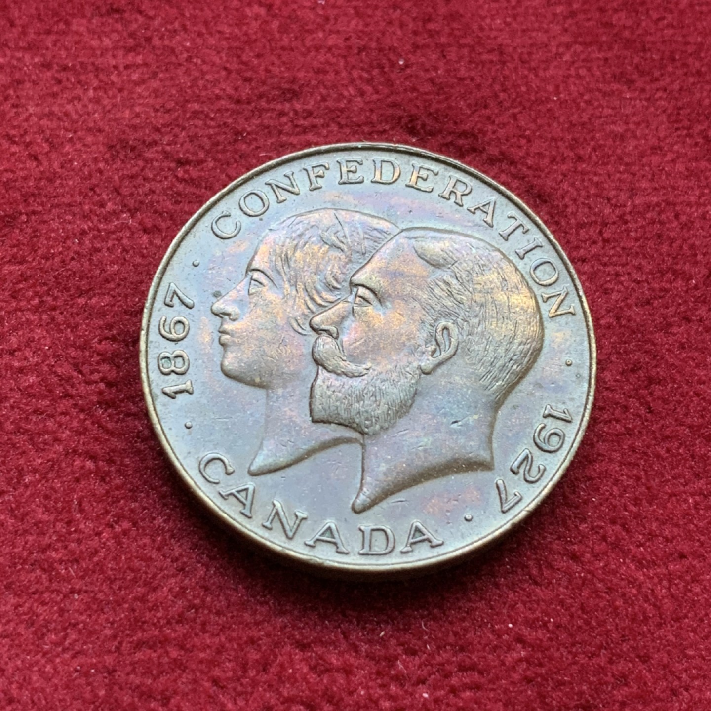 《竞宝斋》第98场-本周日，周一2场连拍（全场不限金额包邮） 加拿大1867-1927加拿大联邦乔治五世夫妇访问纪念章