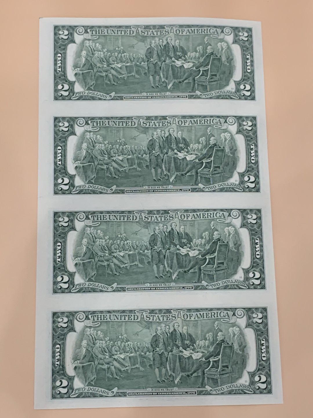 《竞宝斋》第98场-本周日，周一2场连拍（全场不限金额包邮） 2册一起  1美元两连体，2美元四连体，999豹子开头。印钞厂限量发行，带证书册子