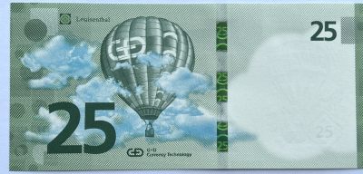 2022第31场：测试钞、纪念券、评级币专场 - 捷德G&D 热气球25面值Galaxy®️测试钞册装UNC
