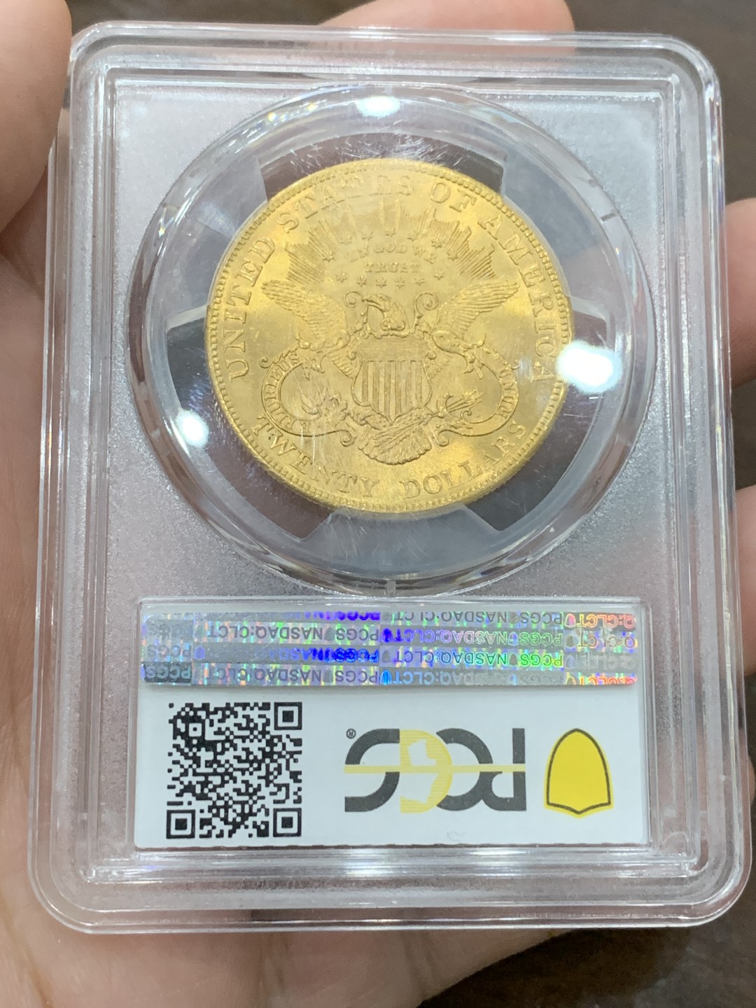 《竞宝斋》第98场-本周日，周一2场连拍（全场不限金额包邮） PCGS MS64 美国 1904年 自由女神 20美元 大金币 33.4克 高等级分数