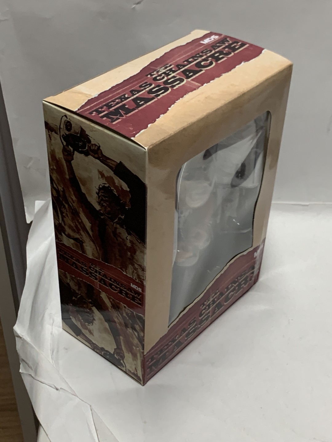 零元拍：Mezco 蚂蚁 MDS 德州电锯杀人狂 皮脸 6寸可动人偶手办，全新未拆。