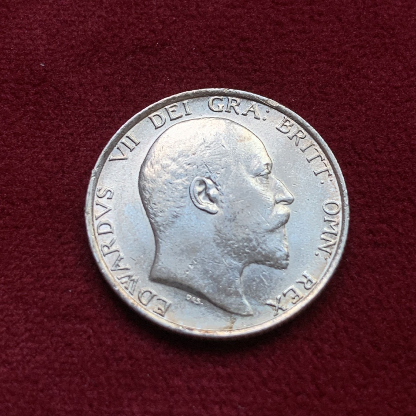 《竞宝斋》第98场-本周日，周一2场连拍（全场不限金额包邮） 英国1910年1先令银币 未流通品相 早期站狮