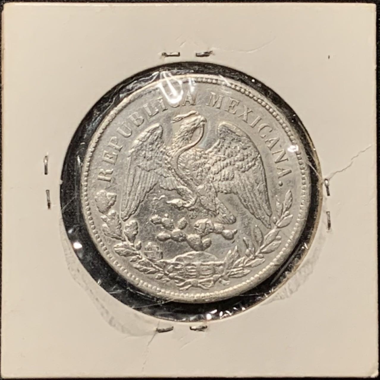 紫瑗钱币——第210期拍卖 墨西哥 1899年 CN JQ 在华流通 直边鹰洋 1比索 银币