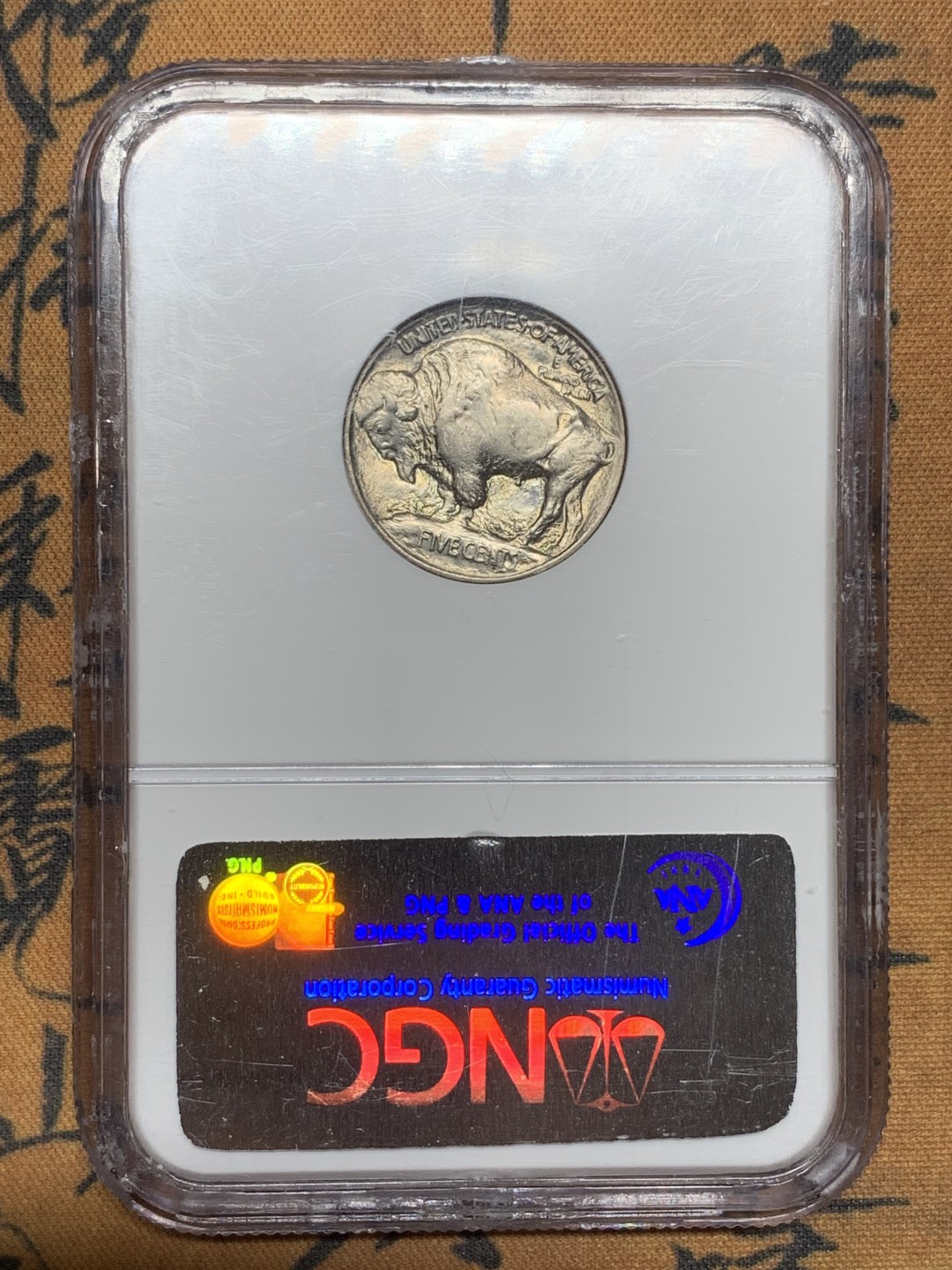 《竞宝斋》第98场-本周日，周一2场连拍（全场不限金额包邮） NGC MS66 美国 1913年 早期年份 印第安 牦牛 5美分