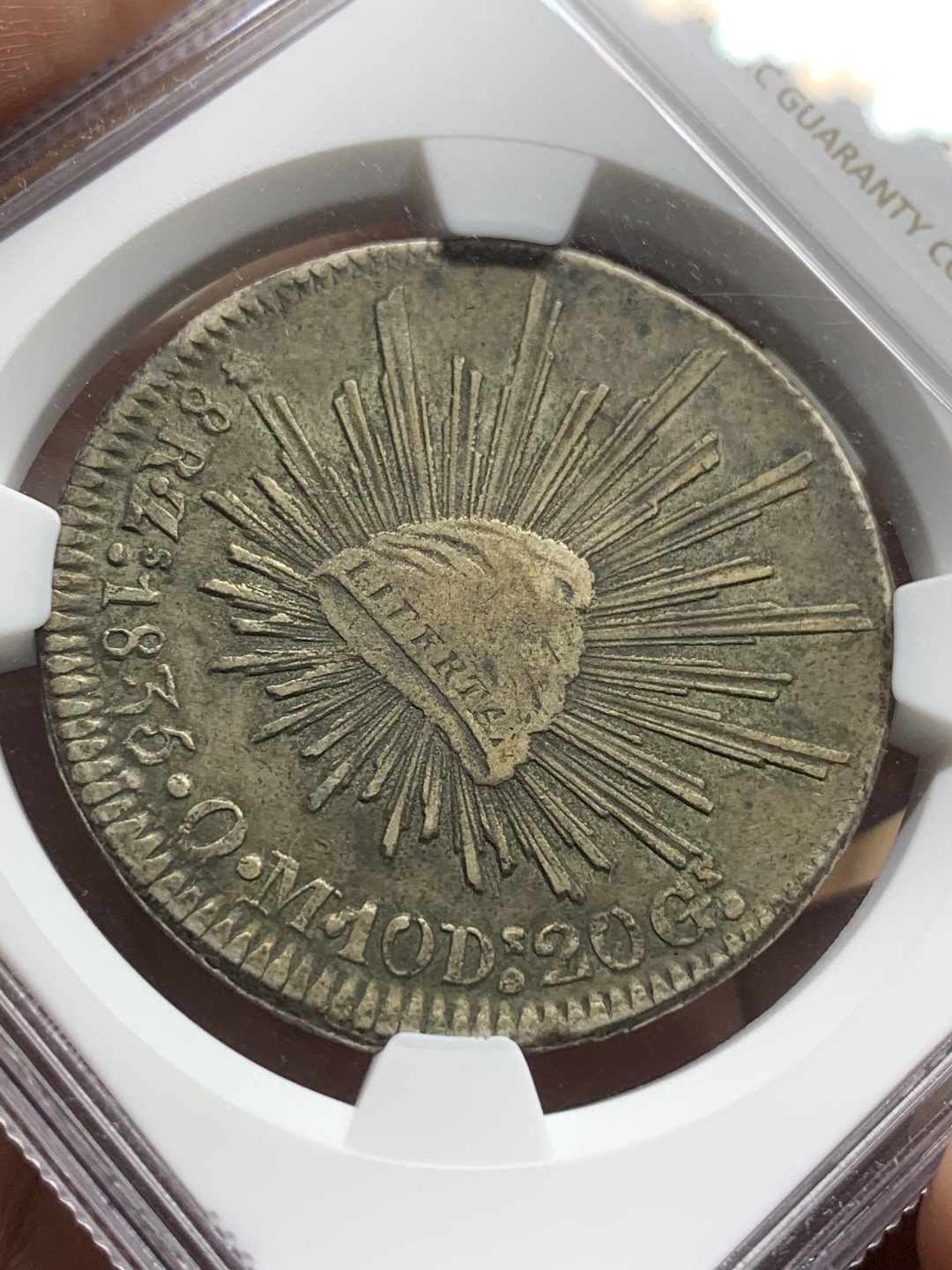 《竞宝斋》第98场-本周日，周一2场连拍（全场不限金额包邮） NGC XF45 早期1835ZS OM较少年份全深打很难得！西属和拉丁美洲潜力无限！