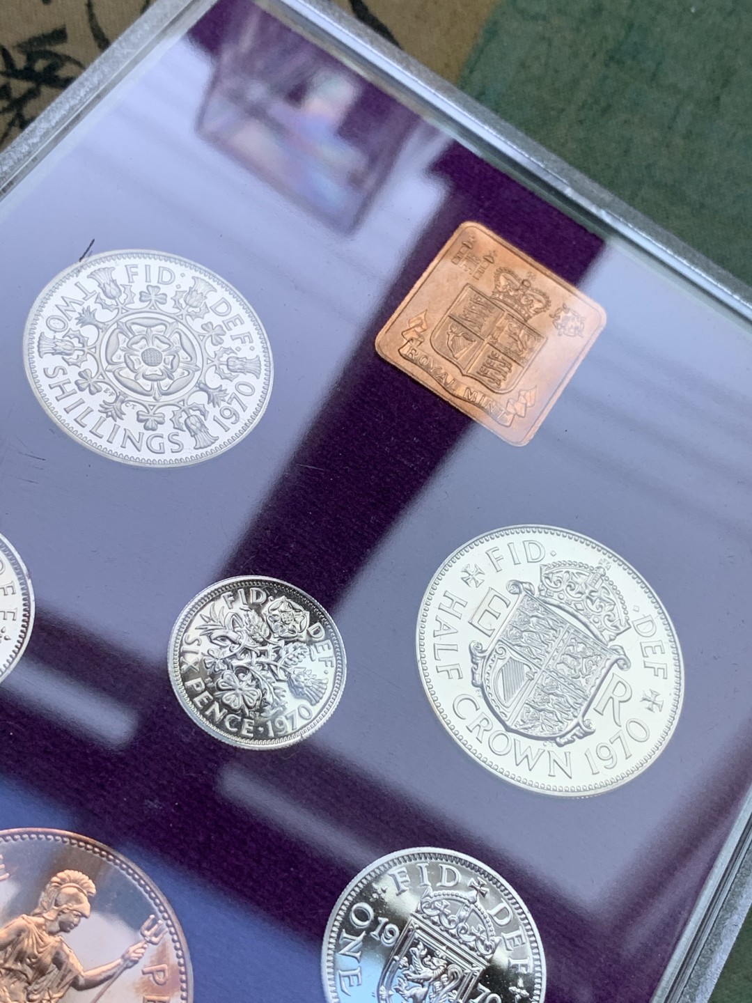 《竞宝斋》第98场-本周日，周一2场连拍（全场不限金额包邮） 1970年英国精制套币 英国最后一套12进制精制套币 原盒原证书 未来估计暴涨的品种