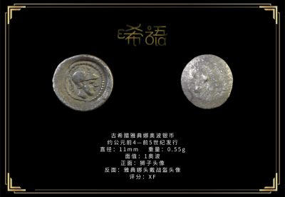 琋语藏币第九期古典打制币拍卖（每周日晚7点） - 古希腊雅典娜奥波银币