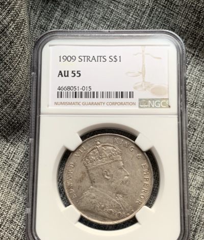 9.29银币硬币专场（全场到付） - 海峡一圆1909（特别稀少的年份基本见不到），ngc53