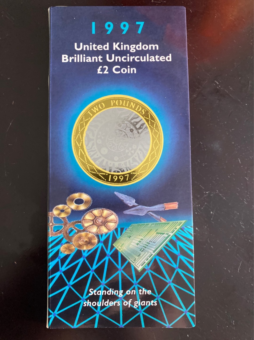 收藏联盟Quantum Auction 第196期拍卖 硬币精制币主打专场 1997年英国BU工业发展和技术纪念币 卡币装