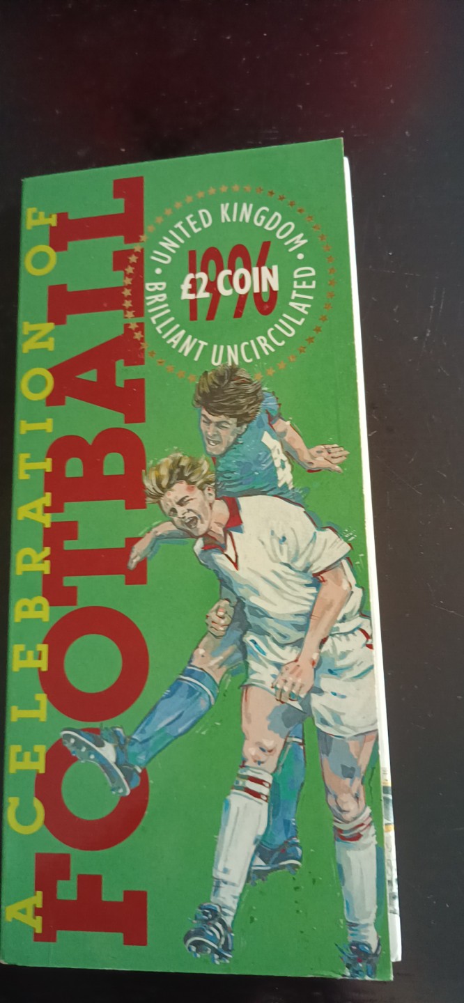 收藏联盟Quantum Auction 第196期拍卖 硬币精制币主打专场 1996年英国足球纪念币 BU 卡币装帧