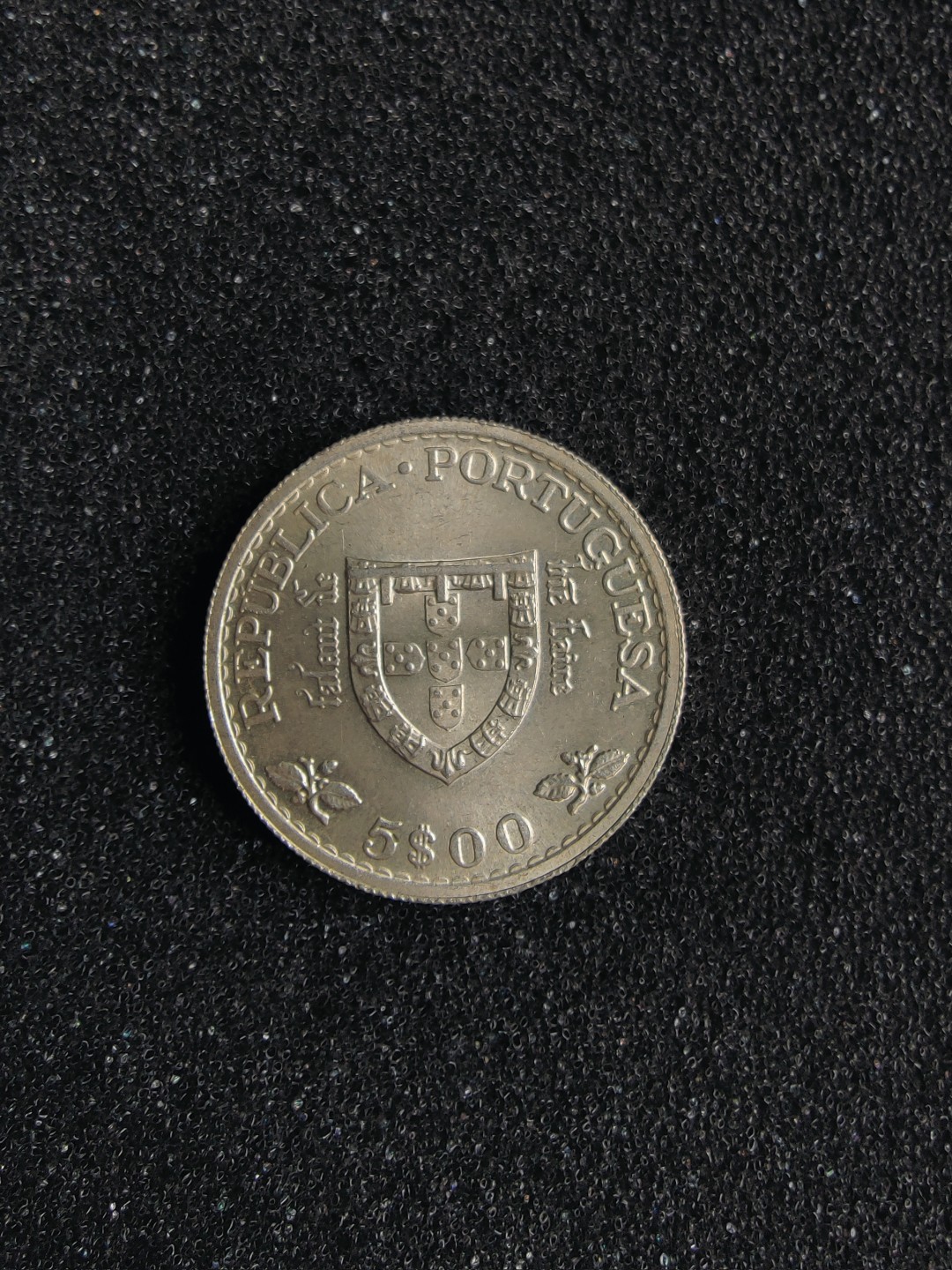♥一只鱼（世界钱币第一期） 葡萄牙5埃斯库多银币