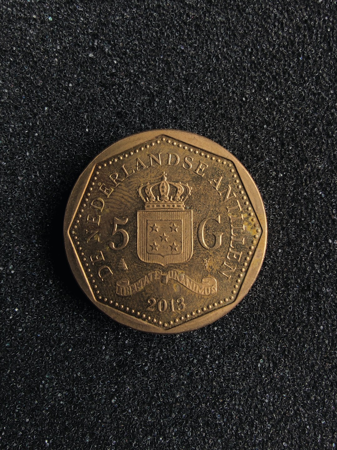 ♥一只鱼（世界钱币第一期） 荷属安德列斯5盾