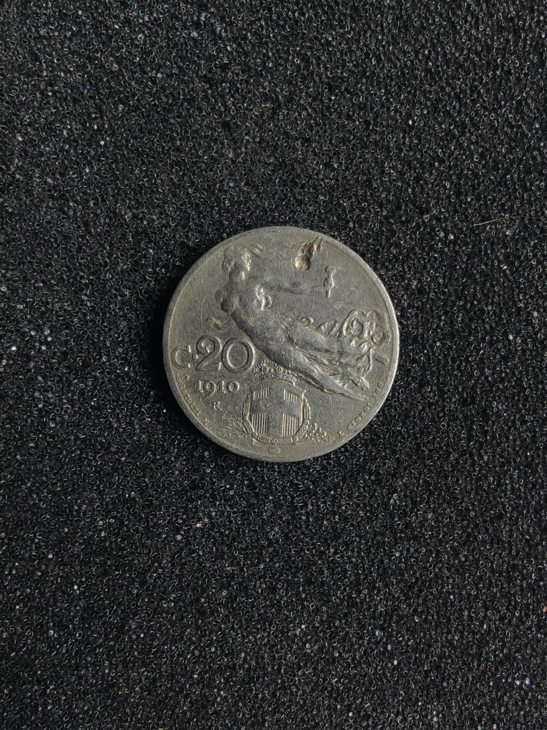 ♥一只鱼（世界钱币第一期） 意大利20分