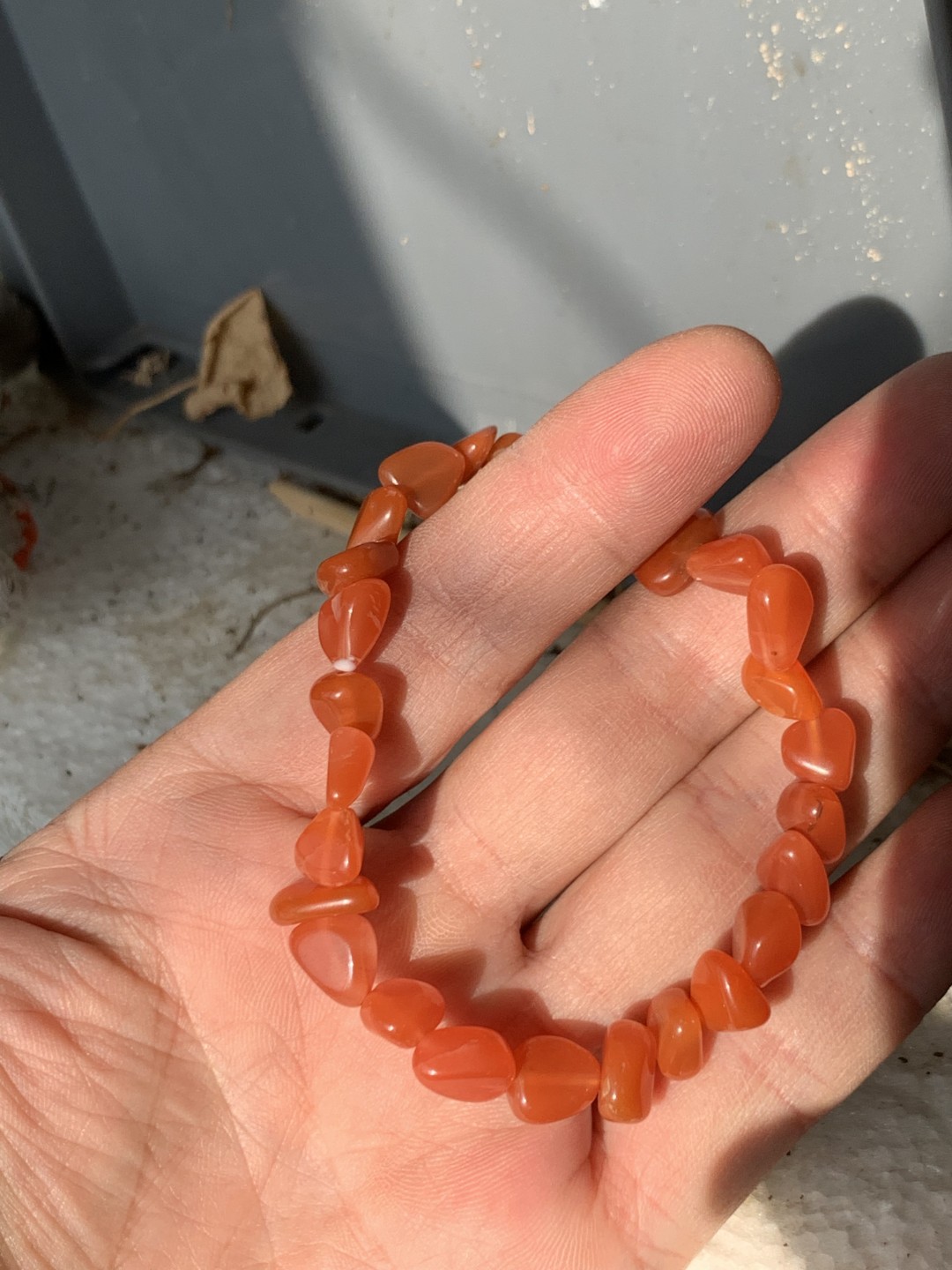 零元拍：南红联合料随行石榴籽樱桃红手串，适合女生佩戴。