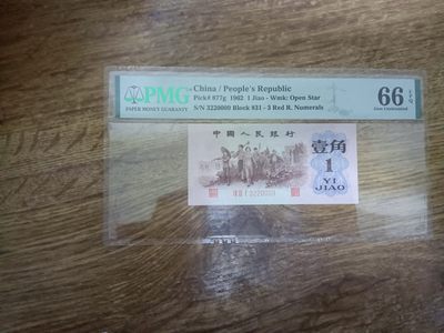 【华誉大咖】2143期拍卖 渡背红三凸一角 无47 葫芦身22000 PMG66E 831-3220009