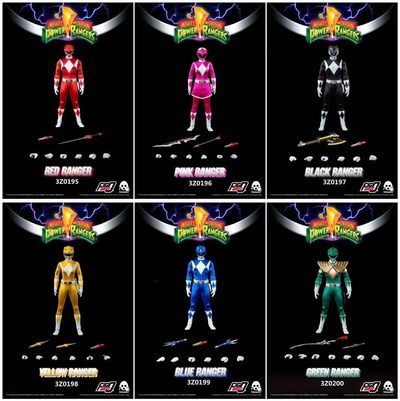 零元拍：Threezero X Hasbro 1/6 《恐龙战队：金刚战士》可动人偶共6款一大套，全新未拆。 - 零元拍：Threezero X Hasbro 1/6 《恐龙战队：金刚战士》可动人偶共6款一大套，全新未拆。