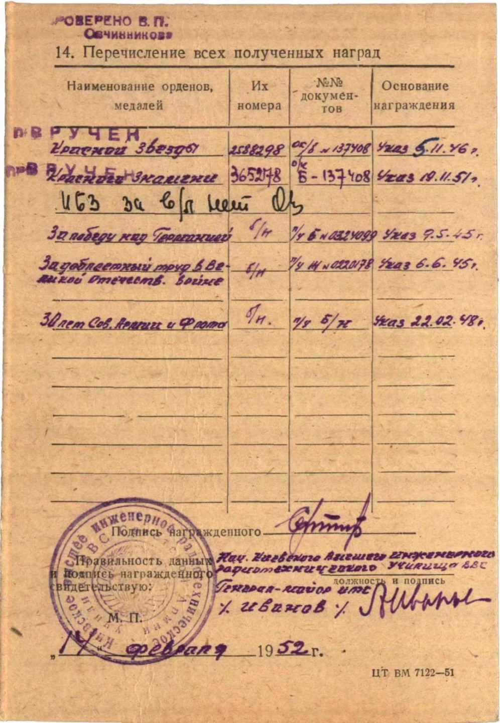 勋章奖章交易所10月1日群拍，举国同庆，全场包邮！ 苏联红星勋章（档案已开）