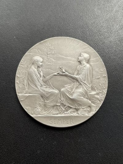 欧洲章牌–拍卖第8场 - O.Roty～“SEMPER”永恒的爱婚礼银章