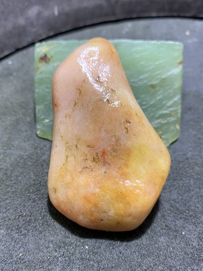 放福利！精美天然地表肉金丝玉籽料原石一块！  - 放福利！精美天然地表肉金丝玉籽料原石一块！ 
