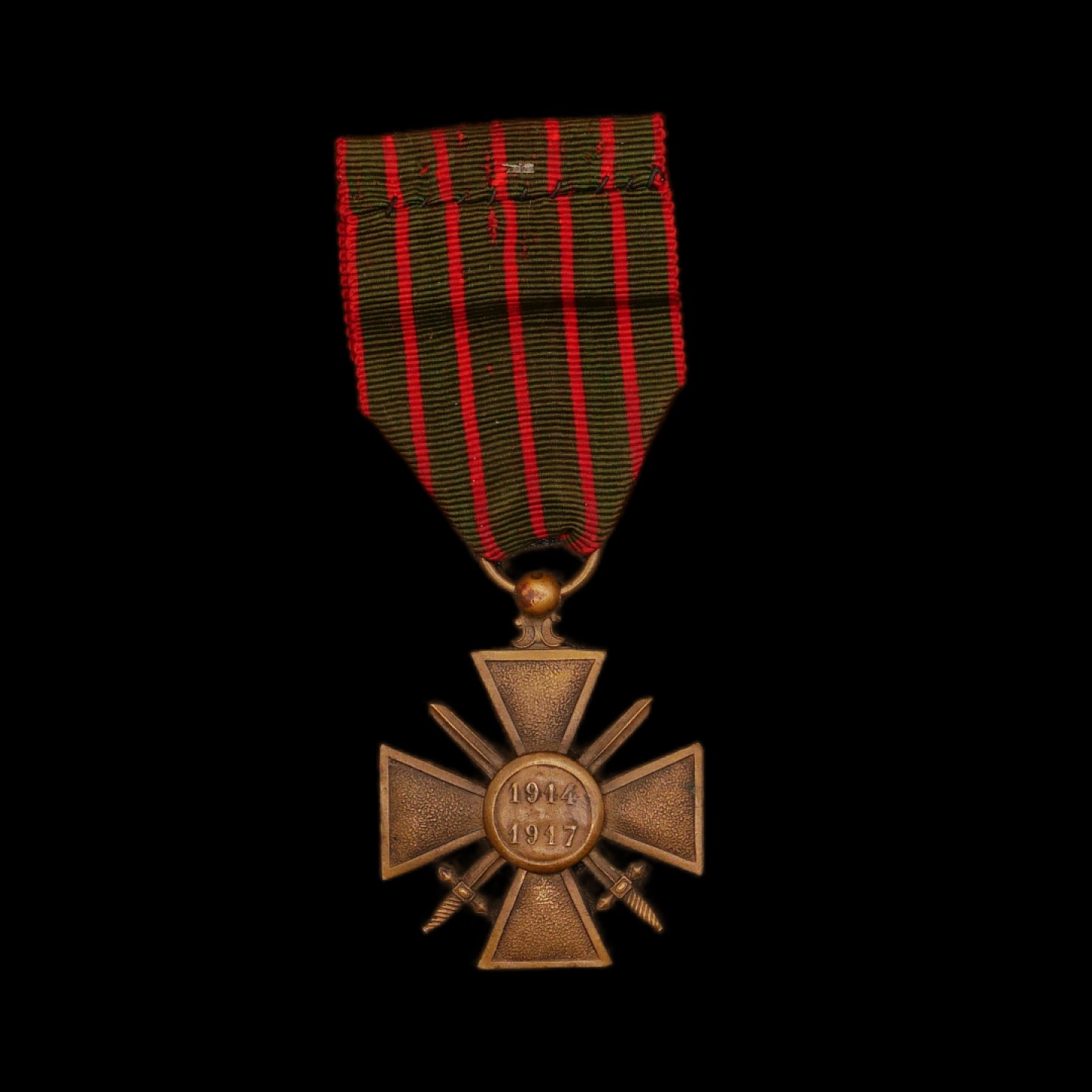 勋章奖章交易所10月1日群拍，举国同庆，全场包邮！ 法国一战十字奖章（1917版）