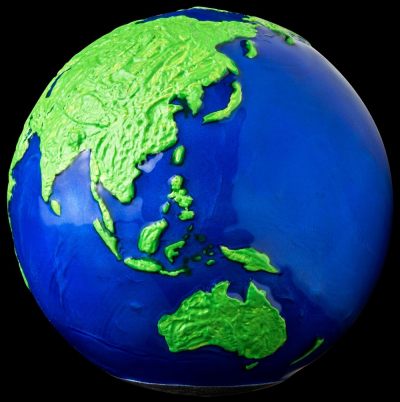 【海寧潮】拍卖第四十三期（国庆专辑） - 【海寧潮】巴巴多斯2022年保护绿色地球3盎司球形珐琅彩银币原价3200