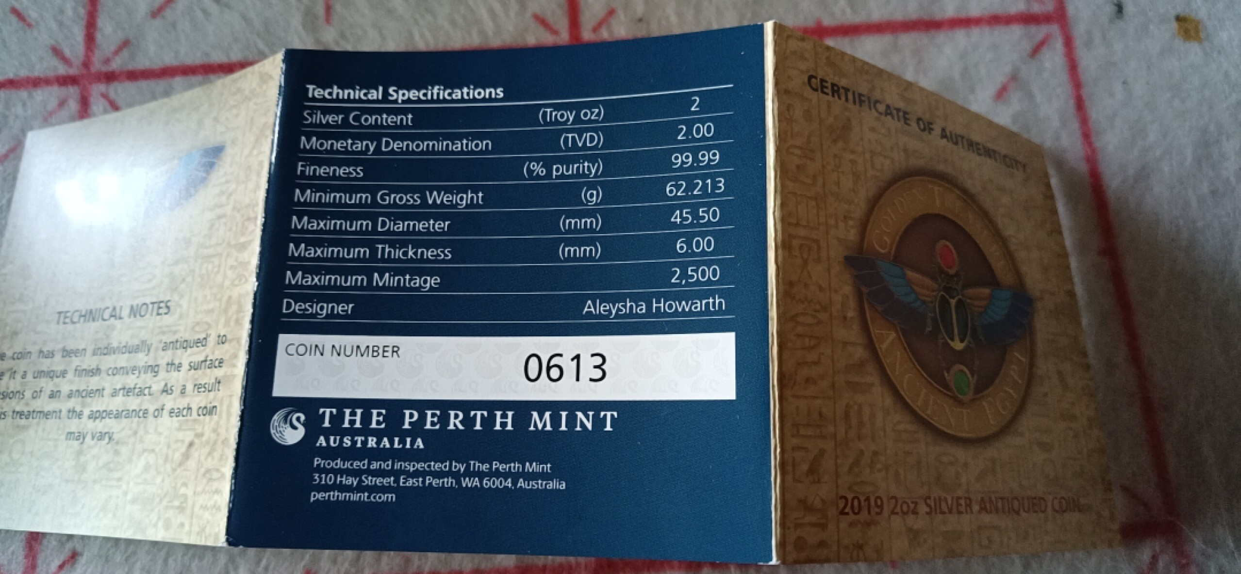 收藏联盟Quantum Auction 第196期拍卖 硬币精制币主打专场 2019年瓦鲁阿图古埃及黄金宝藏银币 澳洲珀斯造币厂出品 NGC70分