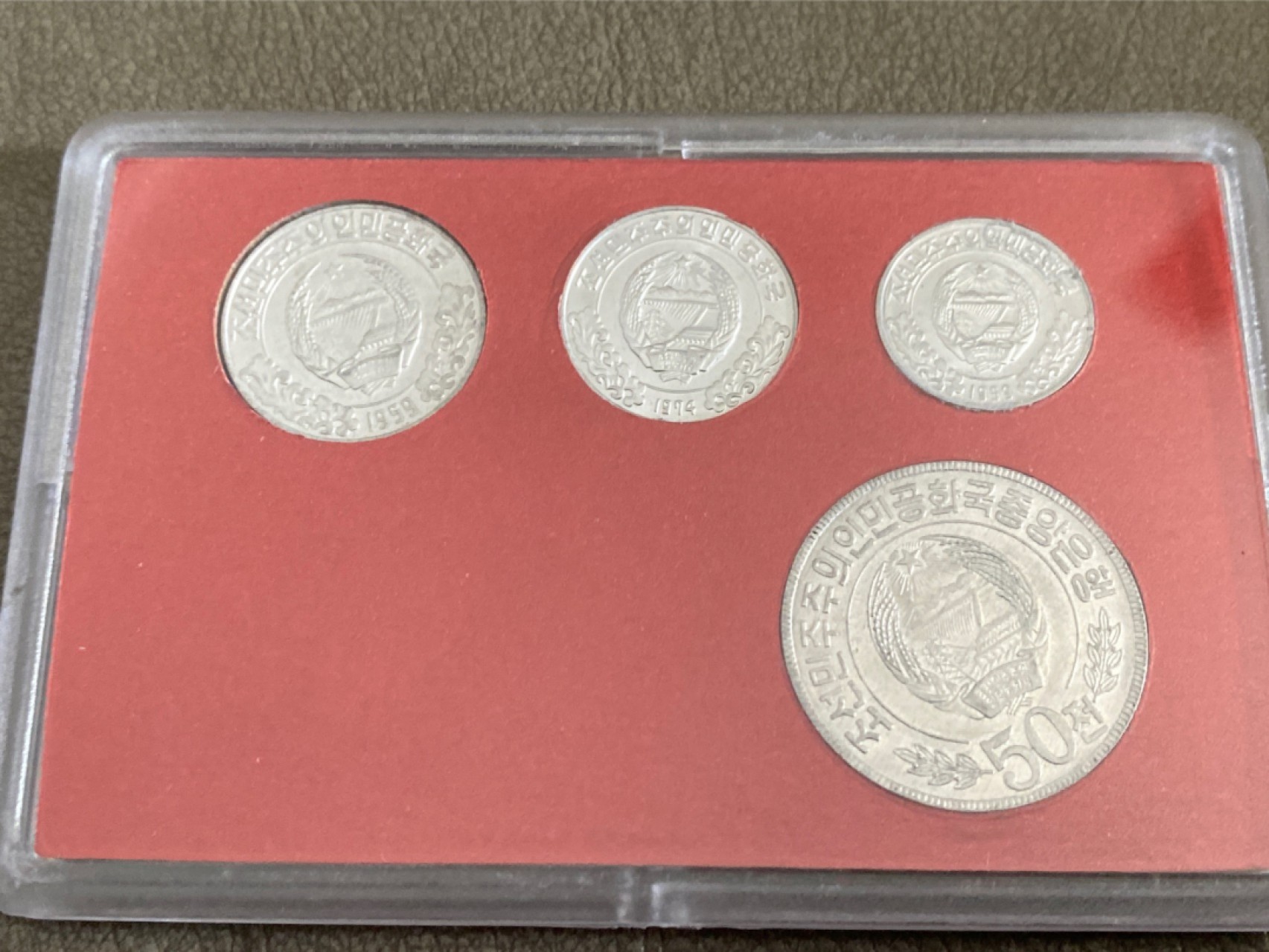 收藏联盟Quantum Auction 第196期拍卖 硬币精制币主打专场 朝鲜双星外汇纪念币 盒装