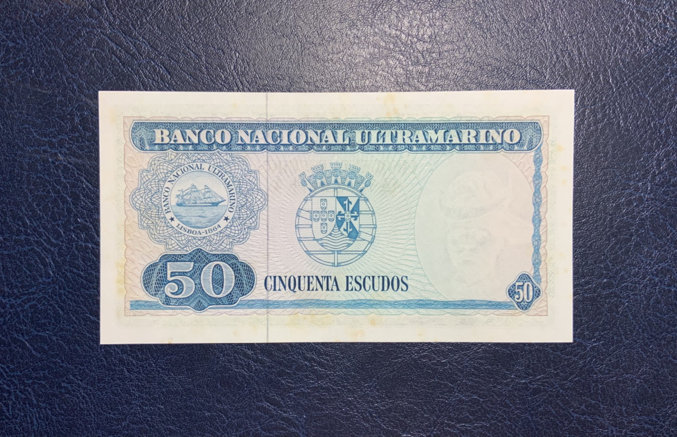 收藏联盟Quantum Auction 第195期拍卖(已更新) 东帝汶1967年50埃斯库多 品相UNC- 票面有黄