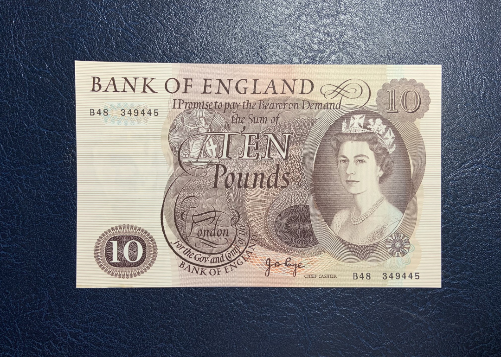 收藏联盟Quantum Auction 第195期拍卖(已更新) 英国1963-71年10镑 品相UNC- 边缘瑕疵