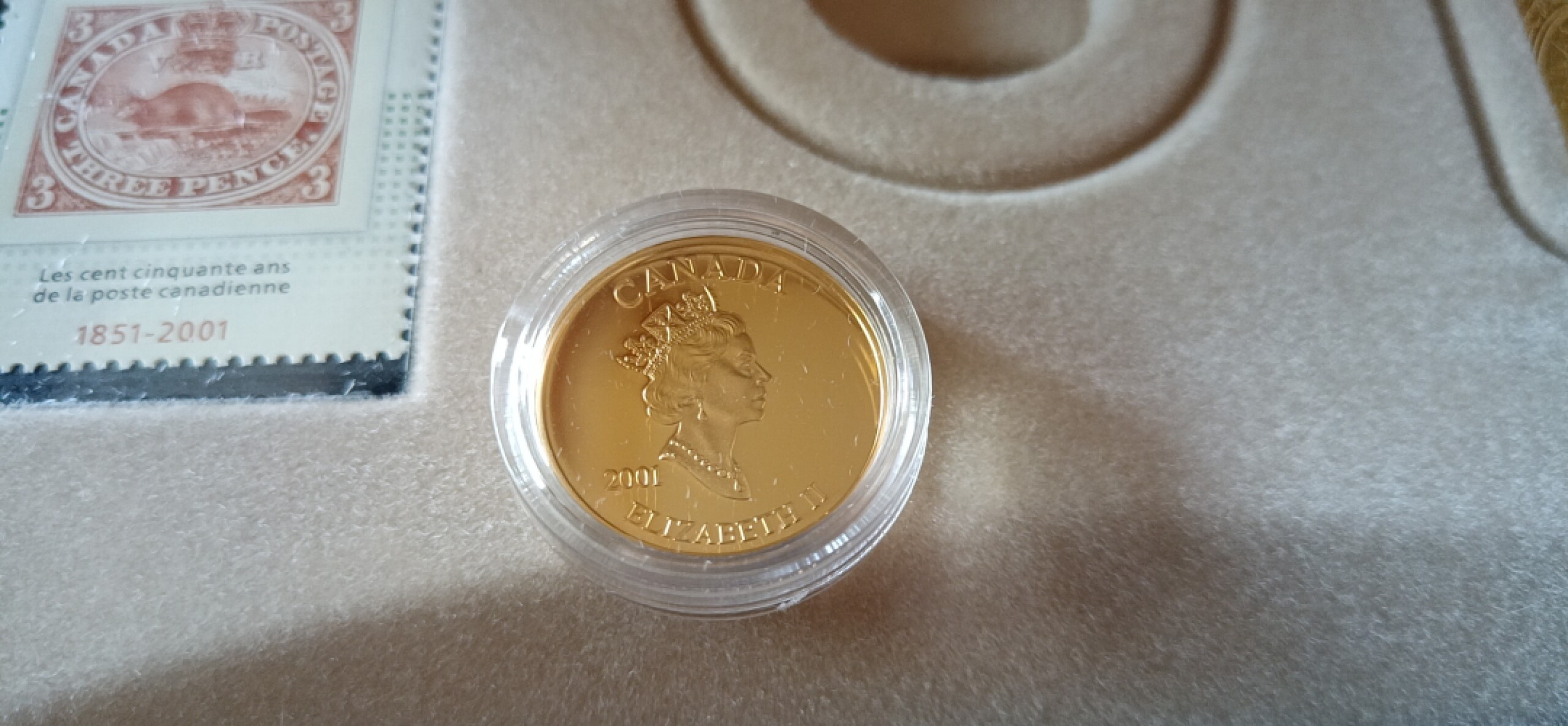 收藏联盟Quantum Auction 第196期拍卖 硬币精制币主打专场 纪念加拿大发行邮票150周年邮票和纪念币 纪念币为银镀金