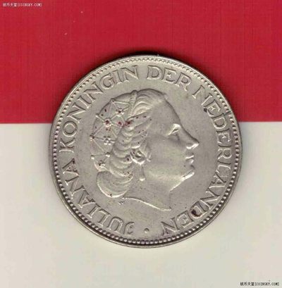 荷兰1966年2.5盾(2 1/2盾) 银币 欧洲硬币 实物如图  - 荷兰1966年2.5盾(2 1/2盾) 银币 欧洲硬币 实物如图 