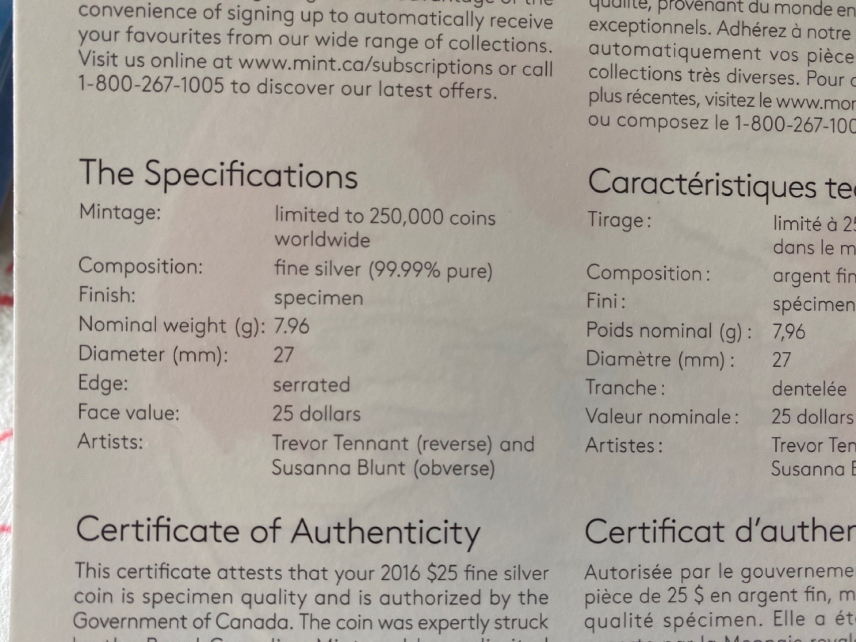 收藏联盟Quantum Auction 第196期拍卖 硬币精制币主打专场 2016年加拿大北极熊彩色银币 0.9999高纯度银币