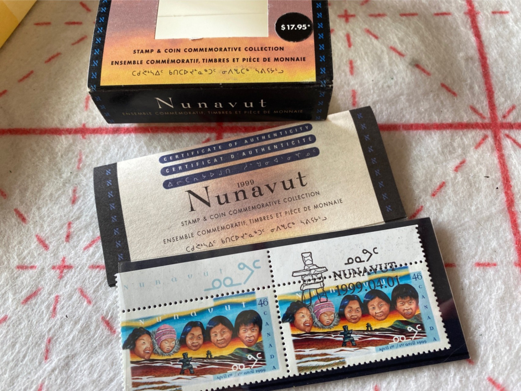 收藏联盟Quantum Auction 第196期拍卖 硬币精制币主打专场 1999年加拿大Nunavut领地建立纪念币 精制币礼盒装